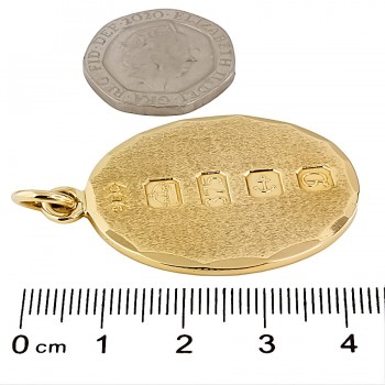 9ct gold 16.1g Ingot Pendant